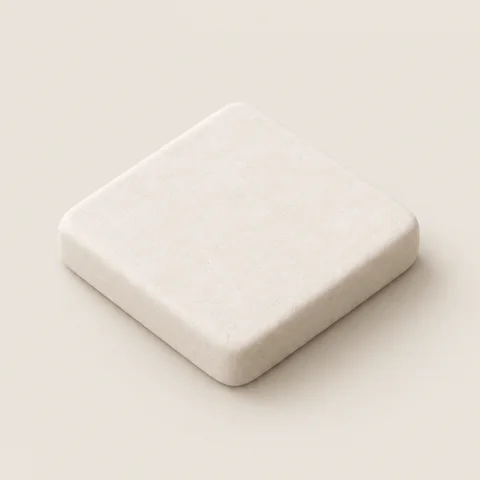 A thick square stone tile.